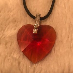 Swarovski Red Crystal Pendant Necklace
